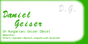 daniel geiser business card